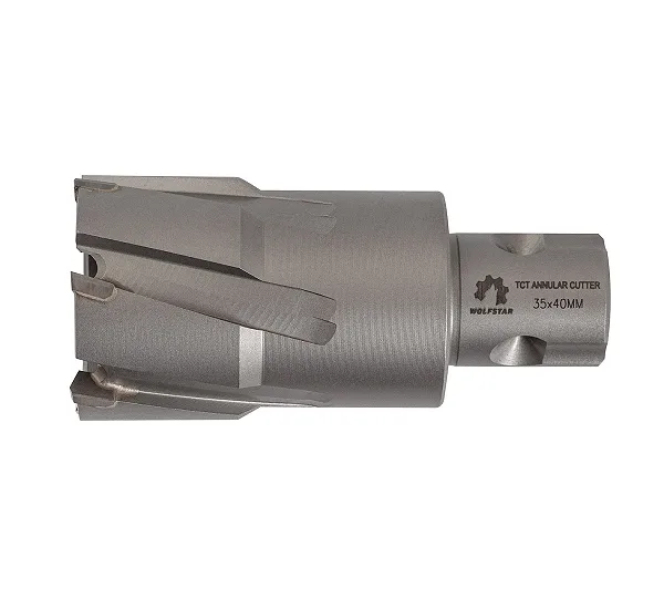 Сверло корончатое по металлу 35х40мм ТСТ хв.Weldon 19mm WOLFSTAR