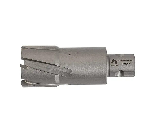 Сверло корончатое по металлу 35х55мм ТСТ хв.Weldon 19mm WOLFSTAR
