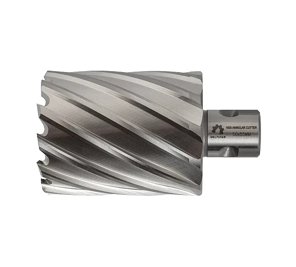 Сверло корончатое по металлу 50х55мм Р6М5/М2 хв.Weldon 19mm WOLFSTAR