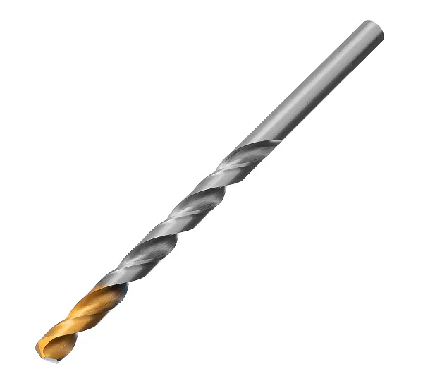 Сверло спиральное по металлу 10 х 184 мм, Р6М5, Golden Tip, удлиненное Denzel