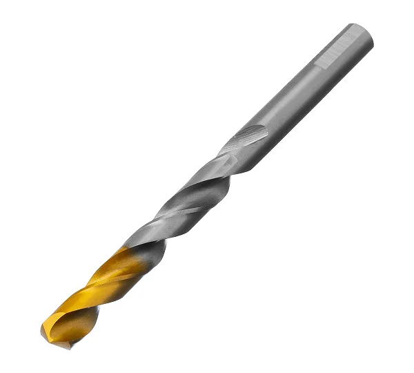 Сверло спиральное по металлу 10 x 133 мм, Р6М5, Golden Tip  Denzel