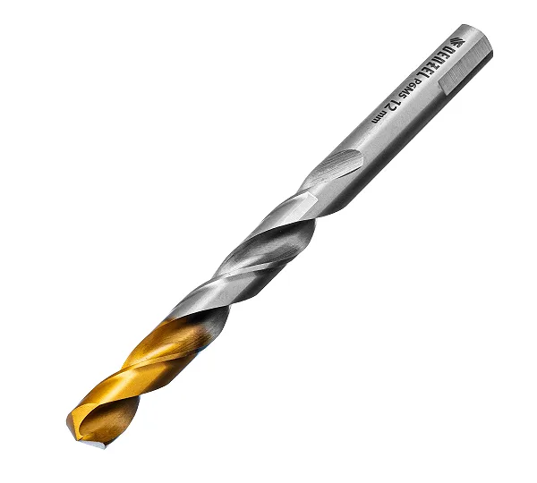 Сверло спиральное по металлу 12 x 151 мм, Р6М5, Golden Tip  Denzel