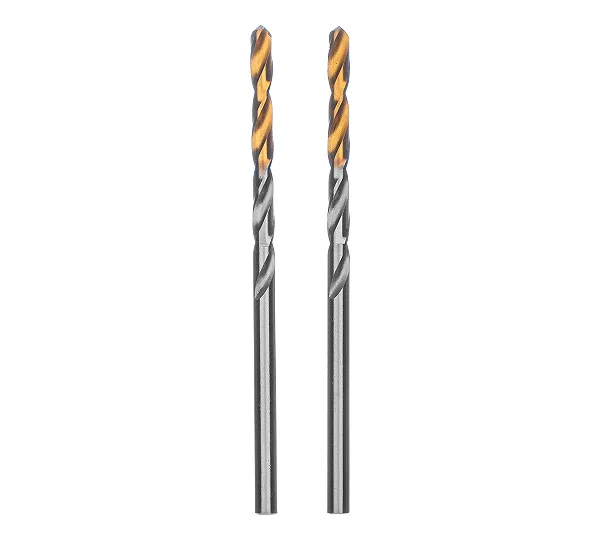 Сверло спиральное по металлу 3,2 x 65 мм, Р6М5, Golden Tip , 2шт. Denzel