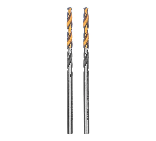Сверло спиральное по металлу 3,2 x 65мм, Р6М5, Golden Tip, многогранная заточка, 2шт. Denzel