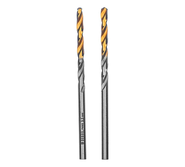Сверло спиральное по металлу 3,5 x 70 мм, Р6М5, Golden Tip , 2шт. Denzel