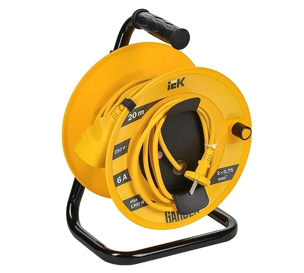 Удлинитель на катушке"Garden" 20 м, 6 А IEK GD-KP40-06-01-20