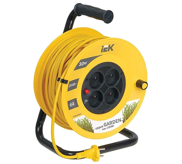 Удлинитель на катушке"Garden" 30 м, 6 А IEK WKP23-06-04-30