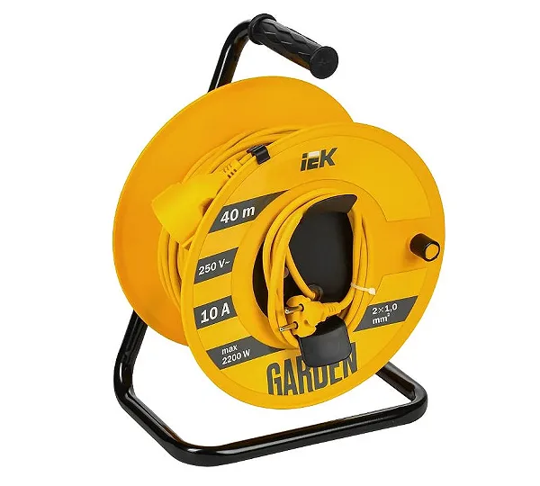 Удлинитель на катушке"Garden" 40 м, 10 А IEK GD-KP50-10-01-40
