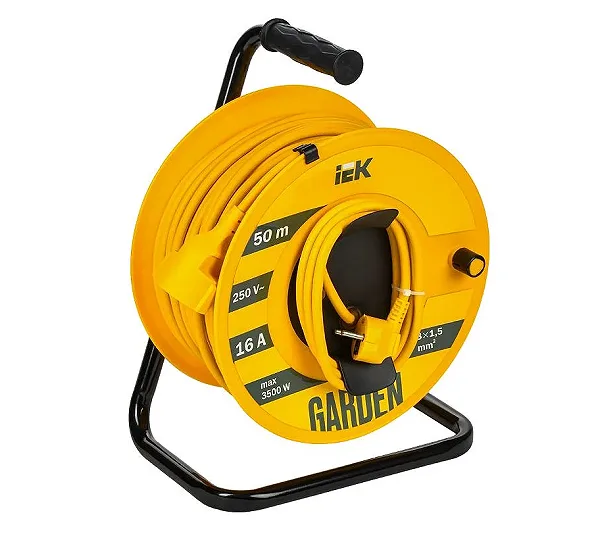 Удлинитель на катушке"Garden" 50 м, 16 А IEK GD-KP20-16-01-50