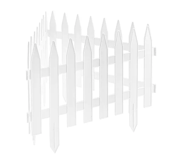 Забор декоративный 36х300 см, белый, Palisad