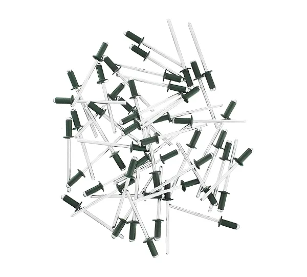 Заклепки 3.2 х 8 мм RAL 6005, темно-зеленые, 50 шт Matrix